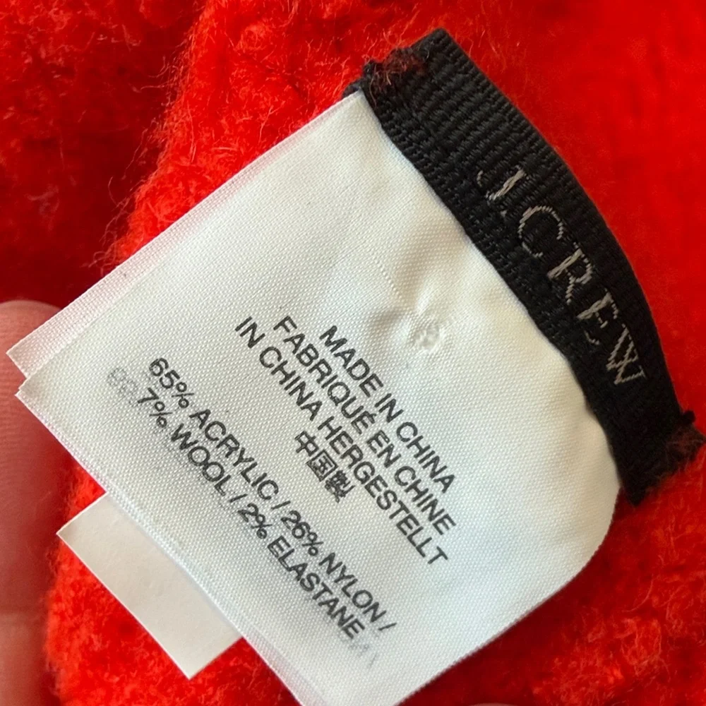 J. Crew Red Knit Scarf - C22-005